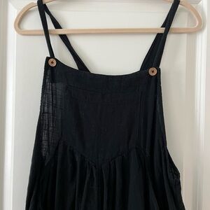 Natural Life Black Overall Jumpsuit